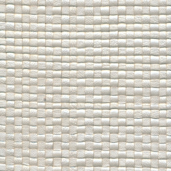 Woven Leather Basketweaves - 60 Off White Pearl